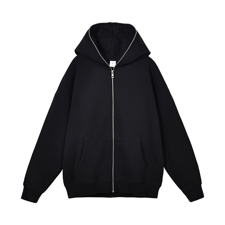 Unisex nan hooded jacket with continuous zipper, double-layered hood and kangaroo pockets Mune Fashion