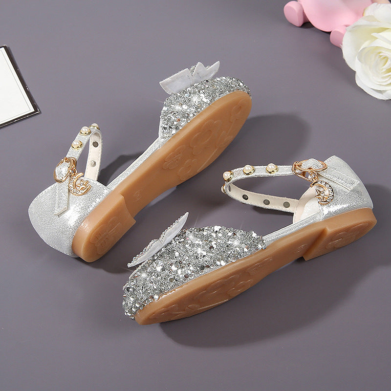 Girls Ballerina with Glitter and Decorative Bows Mune Fashion