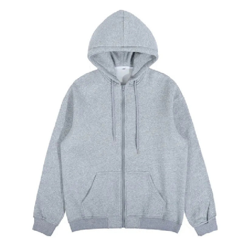 Unisex minimalist Zip Hoodie made of heavy cotton blend with kangaroo pockets and ribbed cuffs Mune Fashion