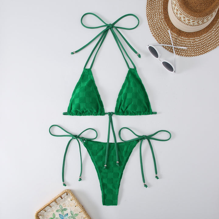 Ladies triangle bikini with refined ties Mune Fashion