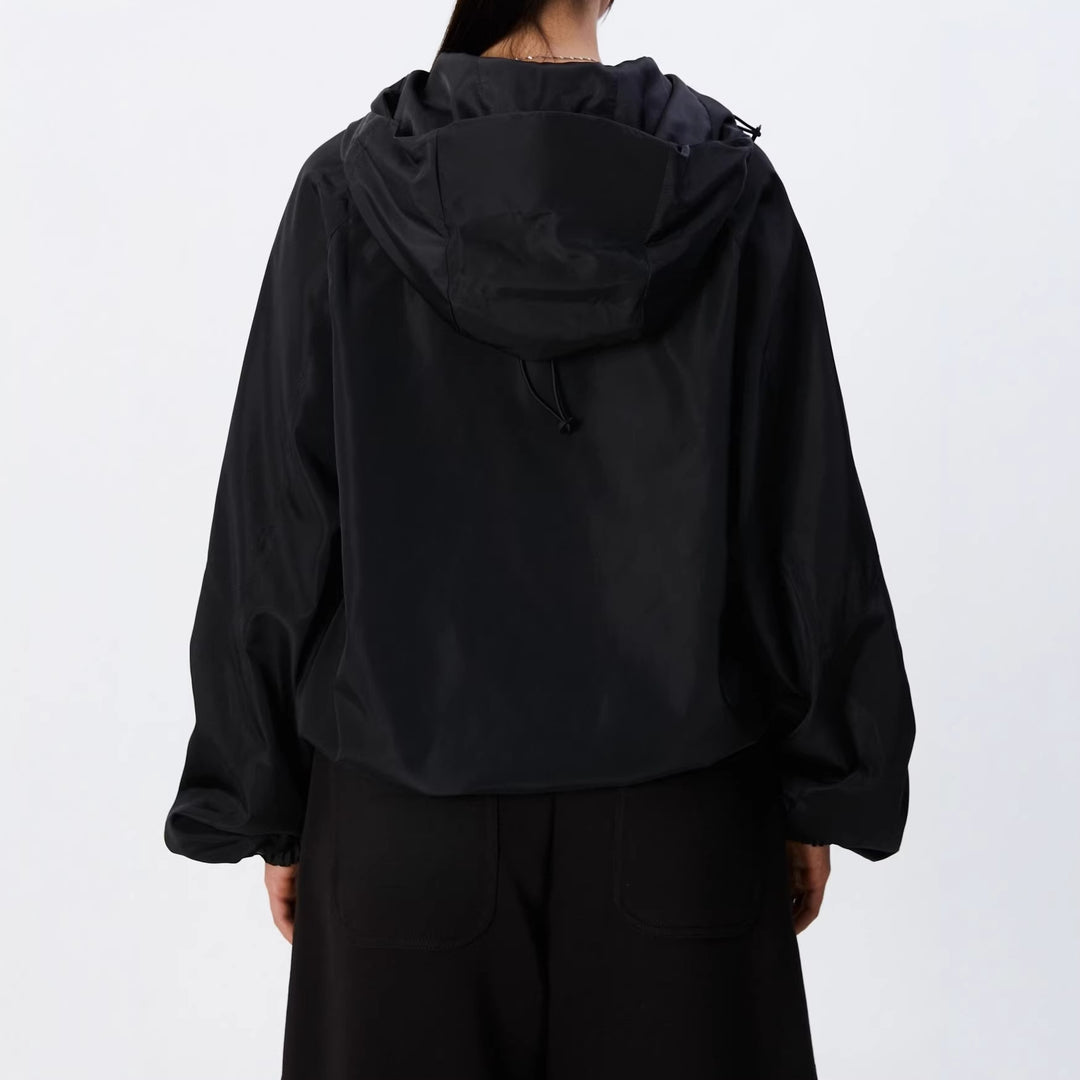 Men's sporty outdoor jacket with hood