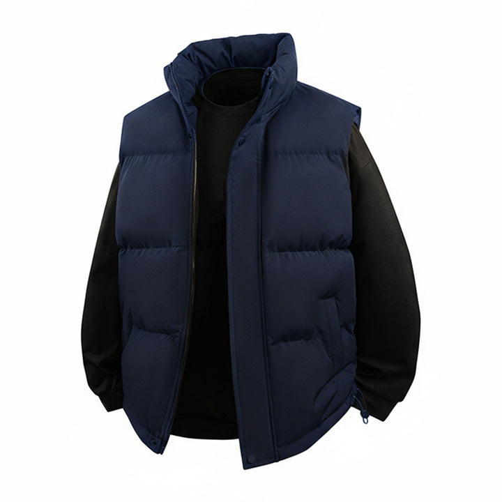 Men's padded vest with high collar and thermal filling Mune Fashion