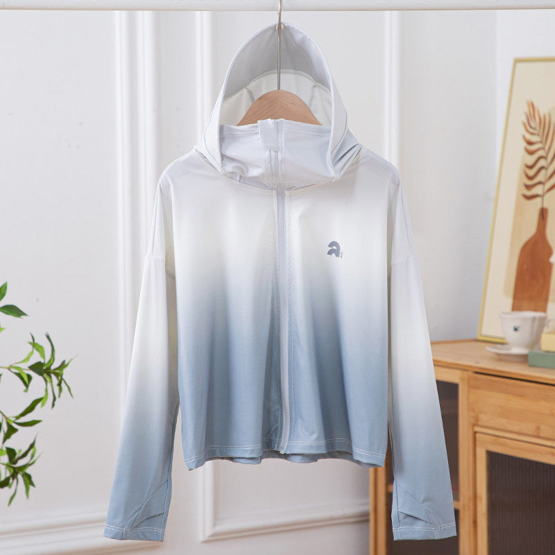 Women's lightweight hoodie jacket with UV protection, quick-drying sports jacket with zipper Mune Fashion