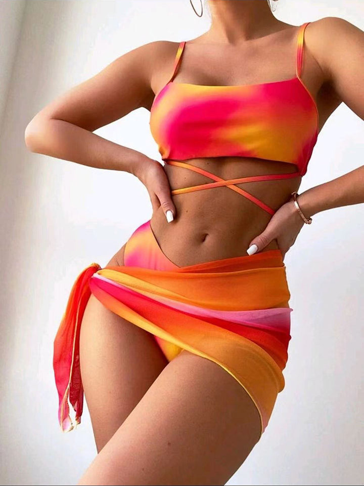 Women's bathing outfit with crossed straps Mune Fashion