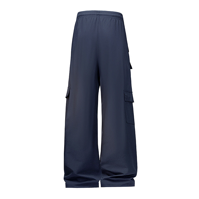 Men's Fashion Cargo Pants with Elastic Waistband and Practical Pockets Mune Fashion