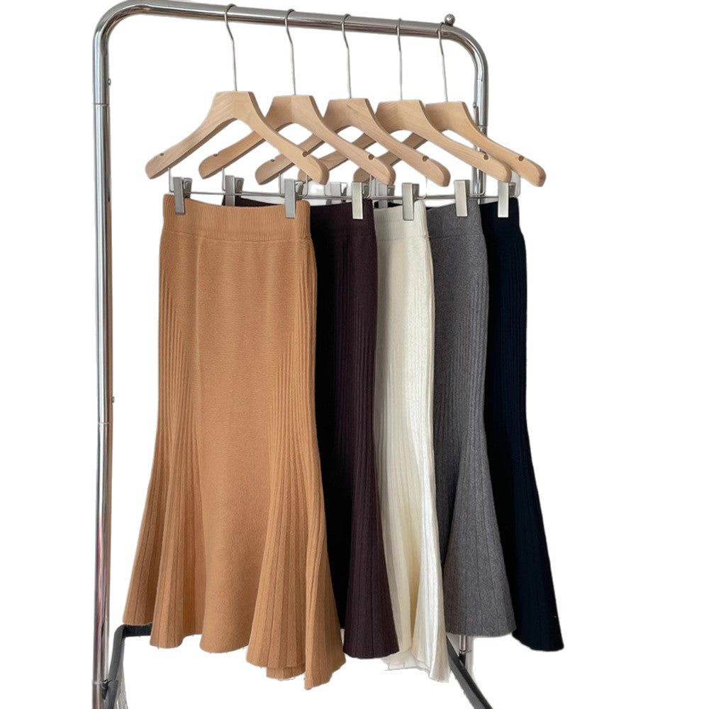 Women Elegant Pleated Midi Skirt Mune Fashion