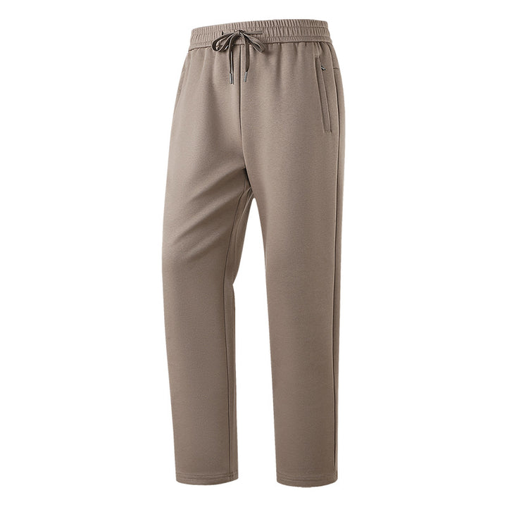 Men's Slim-Fit Leisure Pants made from breathable functional fleece with drawstring waistband, zip pockets & ribbed cuffs Mune Fashion