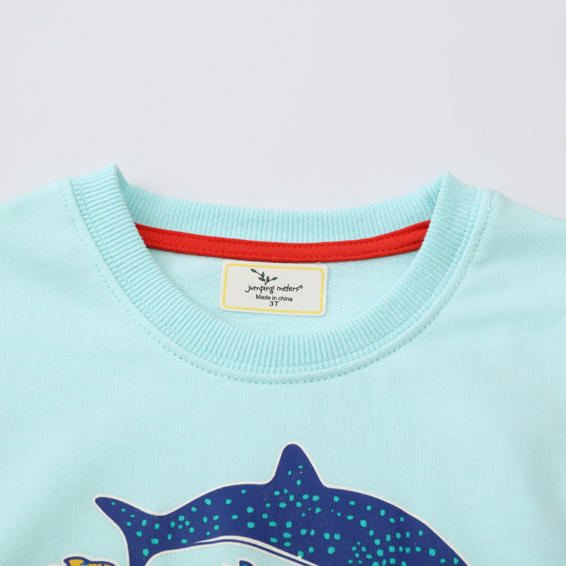 Boys sweatshirt with colorful shark motif Mune Fashion