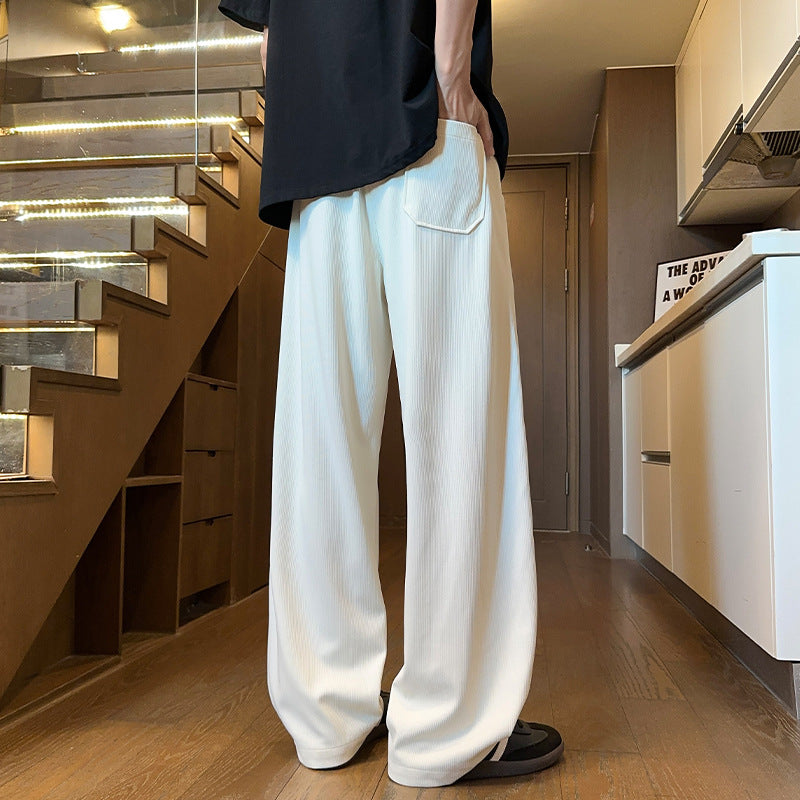 Men's Loose Relaxed Lounge Pants with Drawstring and Pockets Mune Fashion