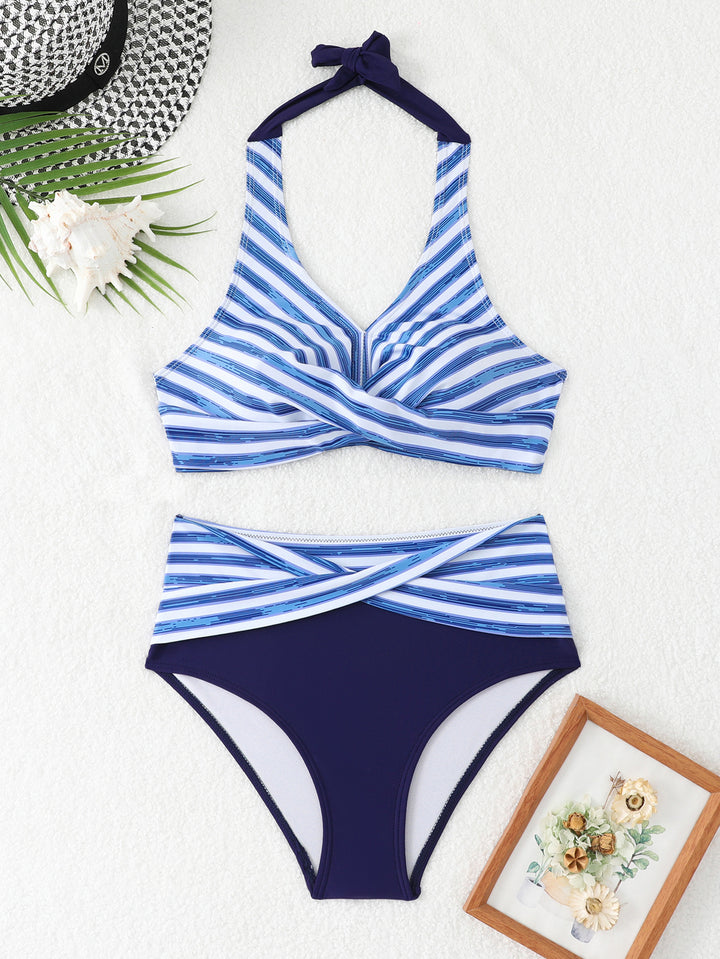 Women's Sporty Bikini Set with High-Cut Waist Mune Fashion