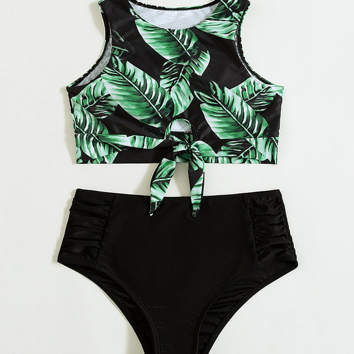 Women High-Cut Bikini with Knot-Style Top Mune Fashion