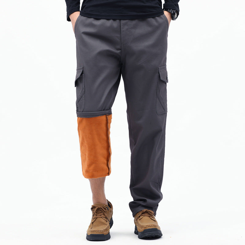 Men's Technical Cargo Pants with Thermal Lining, Inseam, Patch Pockets & Adjustable Hem Mune Fashion