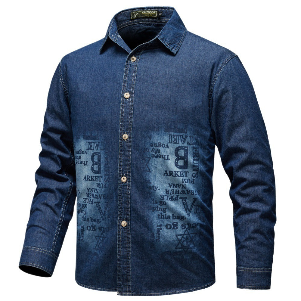 Men's Denim Shirt Mune Fashion