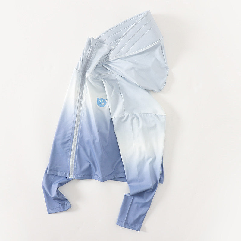 Women's lightweight UV protection hooded jacket made of functional stretch with full-length zipper and raglan sleeves Mune Fashion