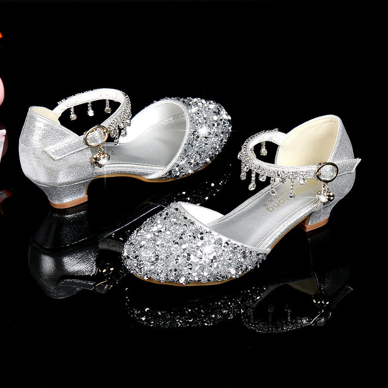 Women Glittering Party Shoes with Low Heel Mune Fashion