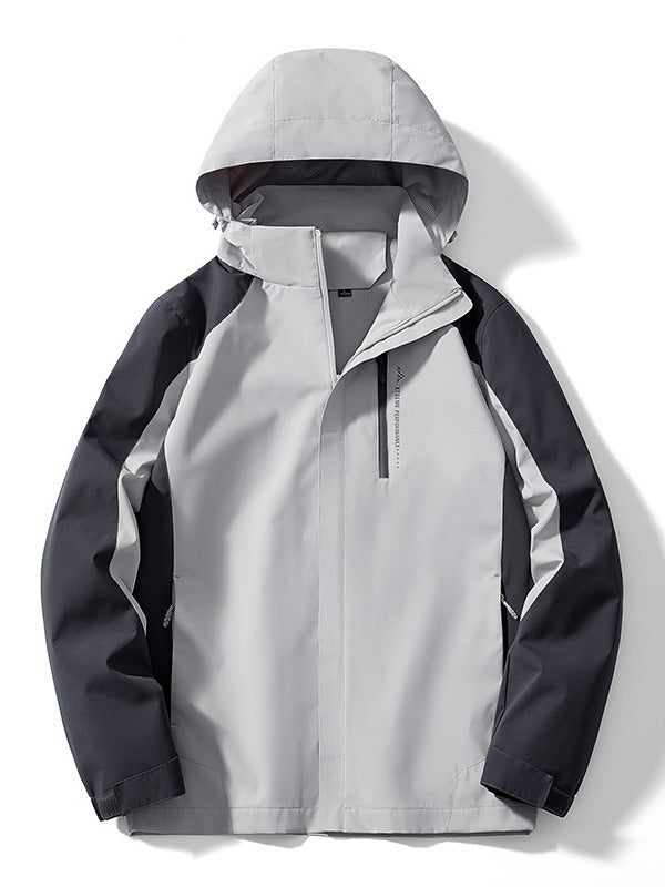 Women's two-layer softshell rain jacket with hood, breathable membrane and chest zip Mune Fashion