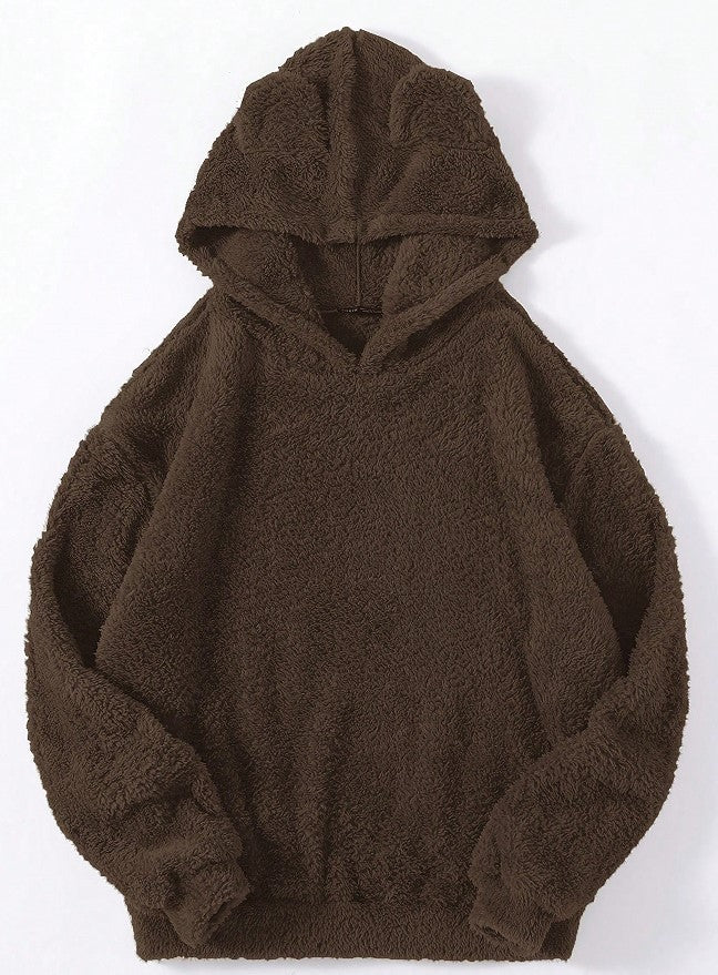 Ladies teddy hoodie with ears, elastic waistband and extra soft plush Mune Fashion