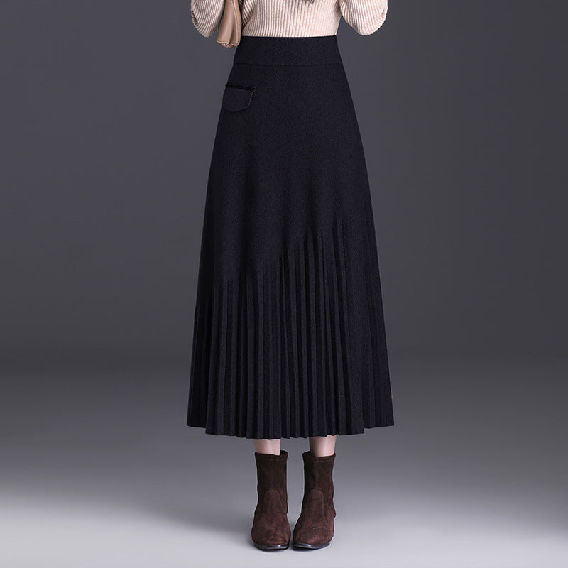 Women's Elegant Pleated Maxi Skirt Mune Fashion