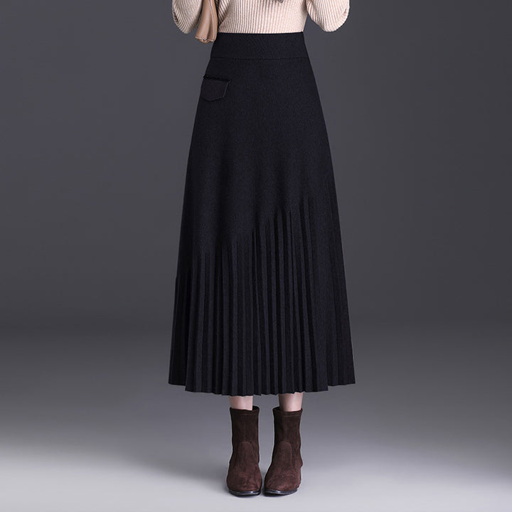 Women's Elegant Pleated Maxi Skirt Mune Fashion