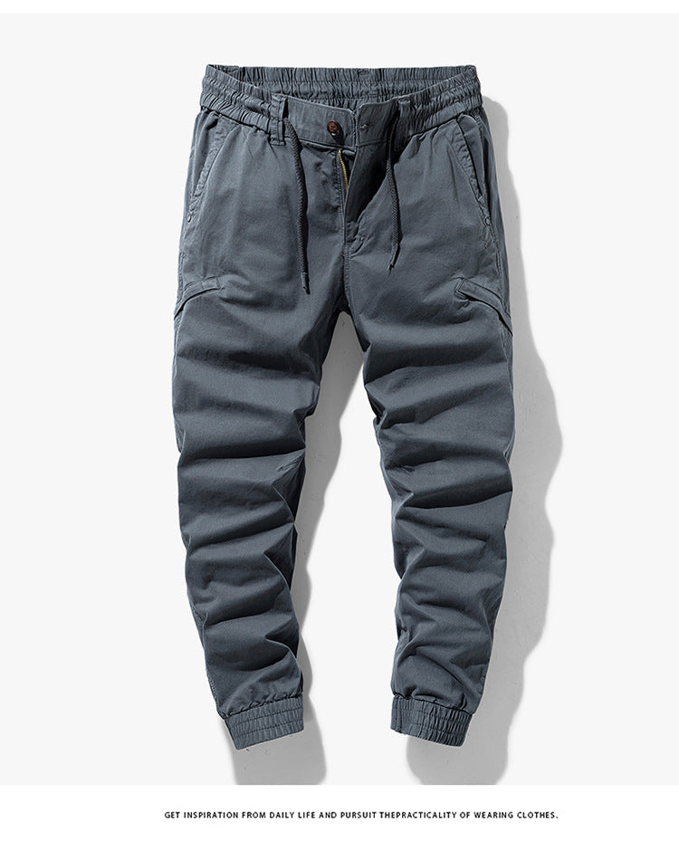 Herren Beschichtete Ripstop-Cargo-Jogginghose mit elastischem Tunnelzugbund und verstärkten Knieeinsätzen Mune Fashion