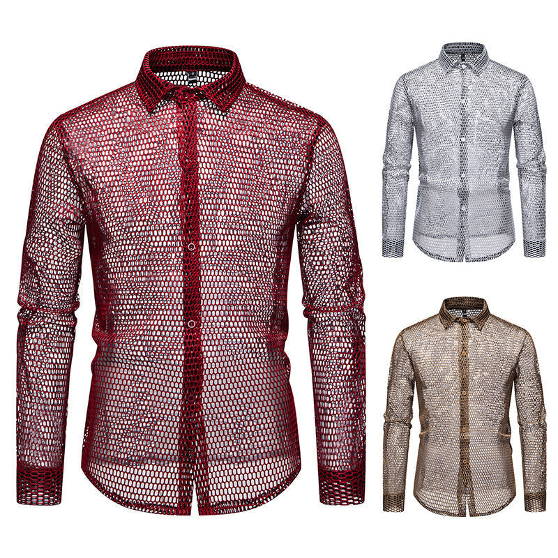 Men's mesh shirt made of high-quality material with innovative design Mune Fashion