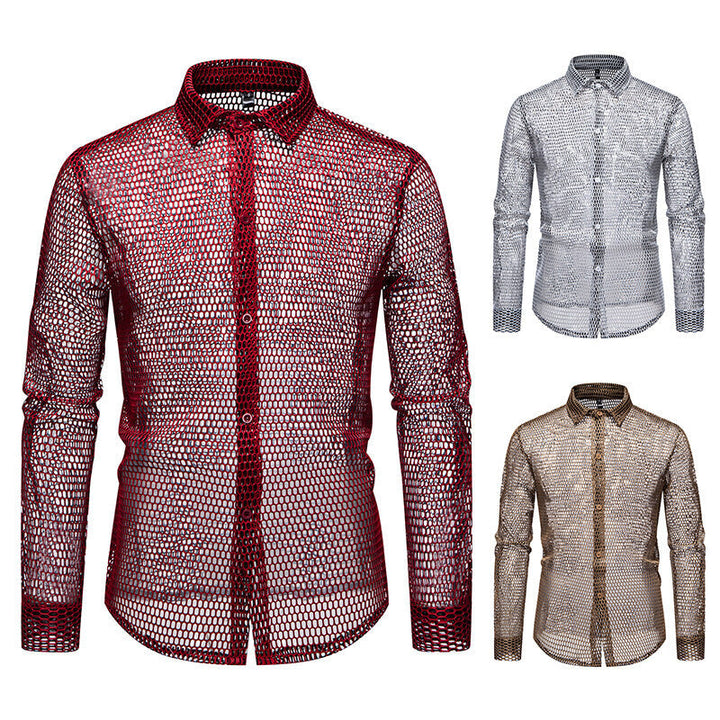 Men's mesh shirt made of high-quality material with innovative design Mune Fashion