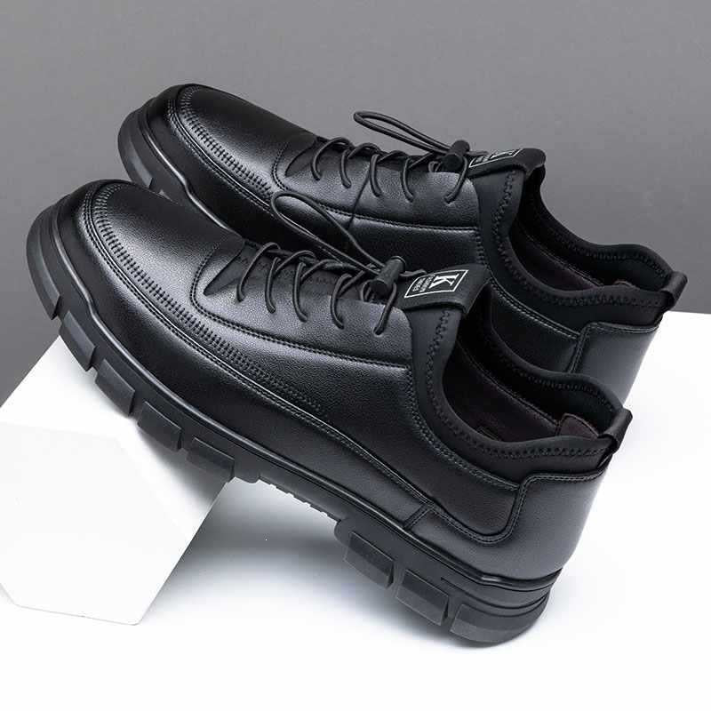 Men's Sporty Leather Sneakers Mune Fashion