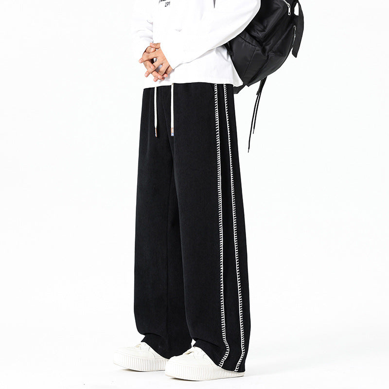 Men's Comfortable Cord Pants with Wide Cut