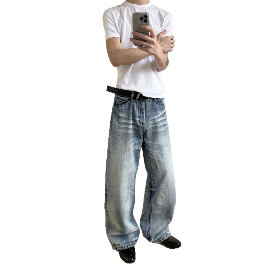 Ladies Wide-Cut Denim Jeans Mune Fashion