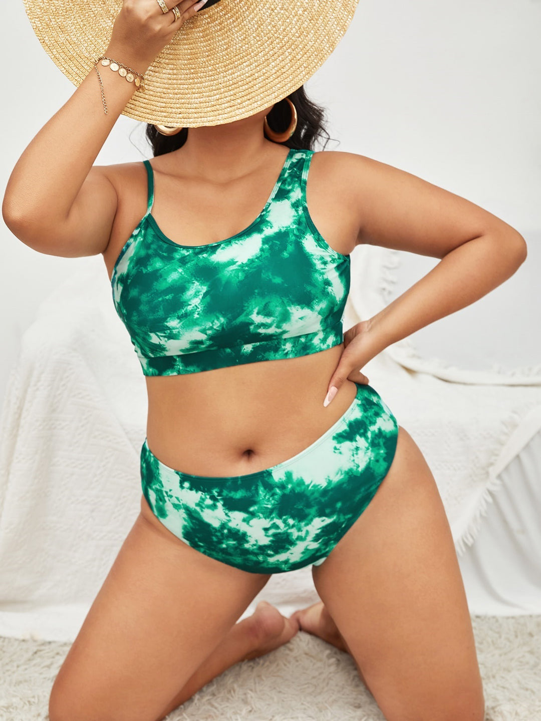 Women's Bikini Set with Fashionable Gradient Mune Fashion