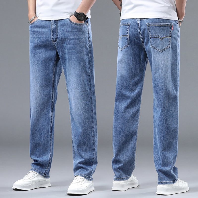 Men's Extra Wide Denim Baggy Jeans with Straight Leg & Soft Washes Mune Fashion
