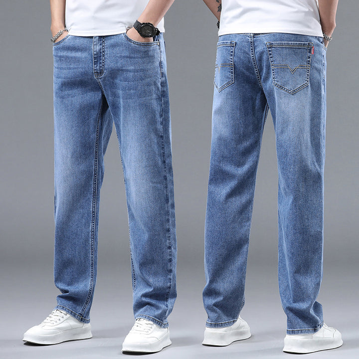Men's Extra Wide Denim Baggy Jeans with Straight Leg & Soft Washes Mune Fashion