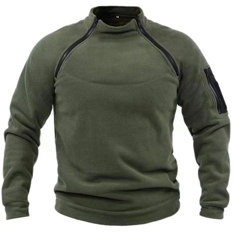 Men's utility sweatshirt with shoulder zippers and arm pocket Mune Fashion