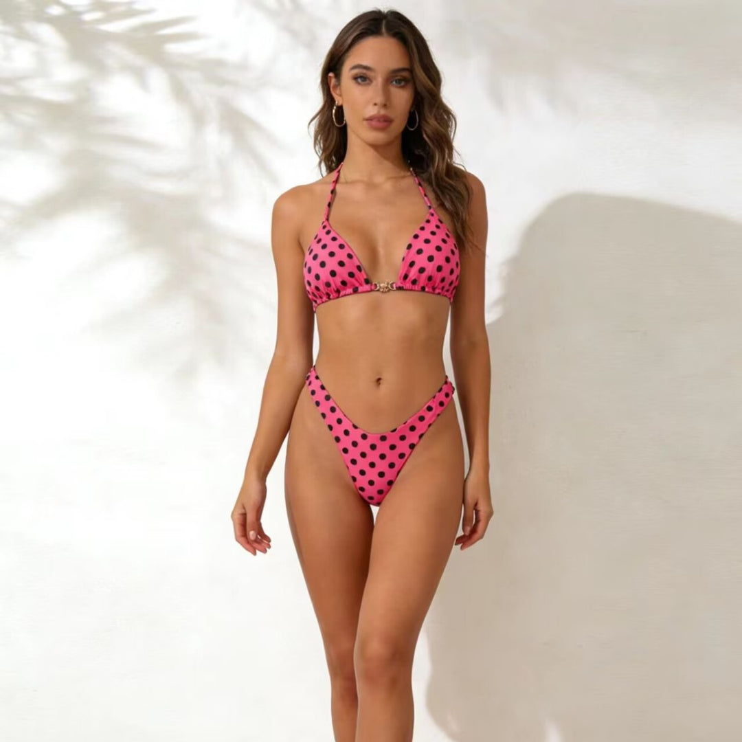 Damen Modischer Triangel-Bikini mit verspieltem Schmuckelement Echo Archiv