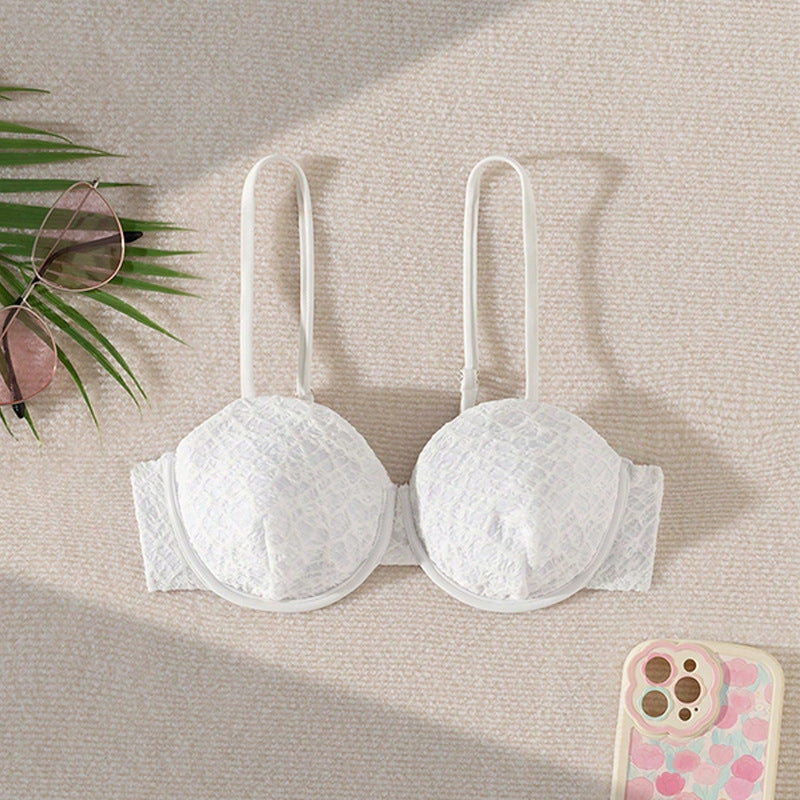 Ladies Push-Up Bra with Refined Lace Pattern Mune Fashion