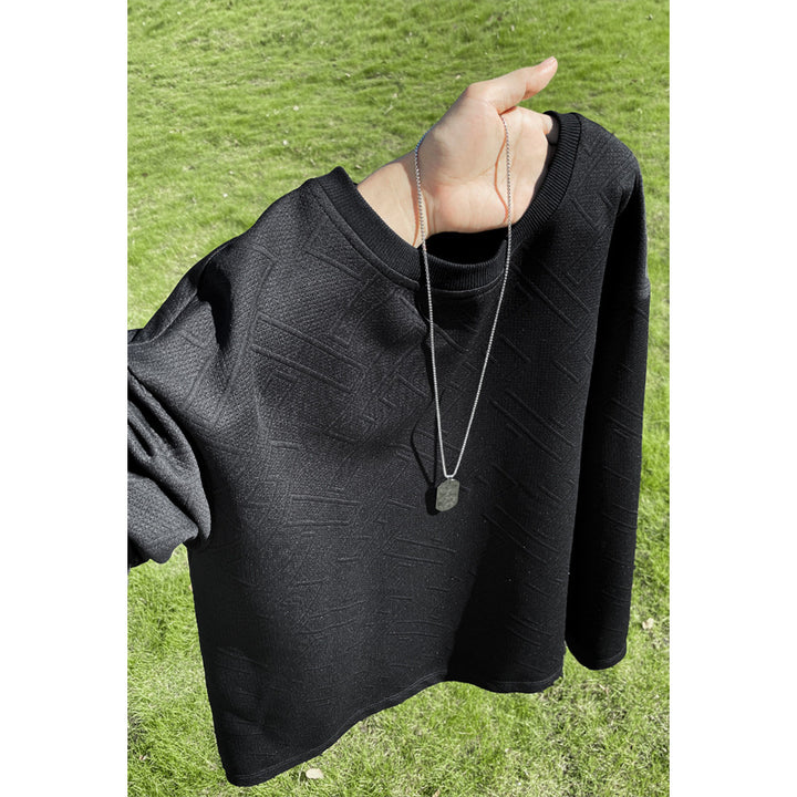 Women's Noble Knit Sweater with Textured Pattern Mune Fashion