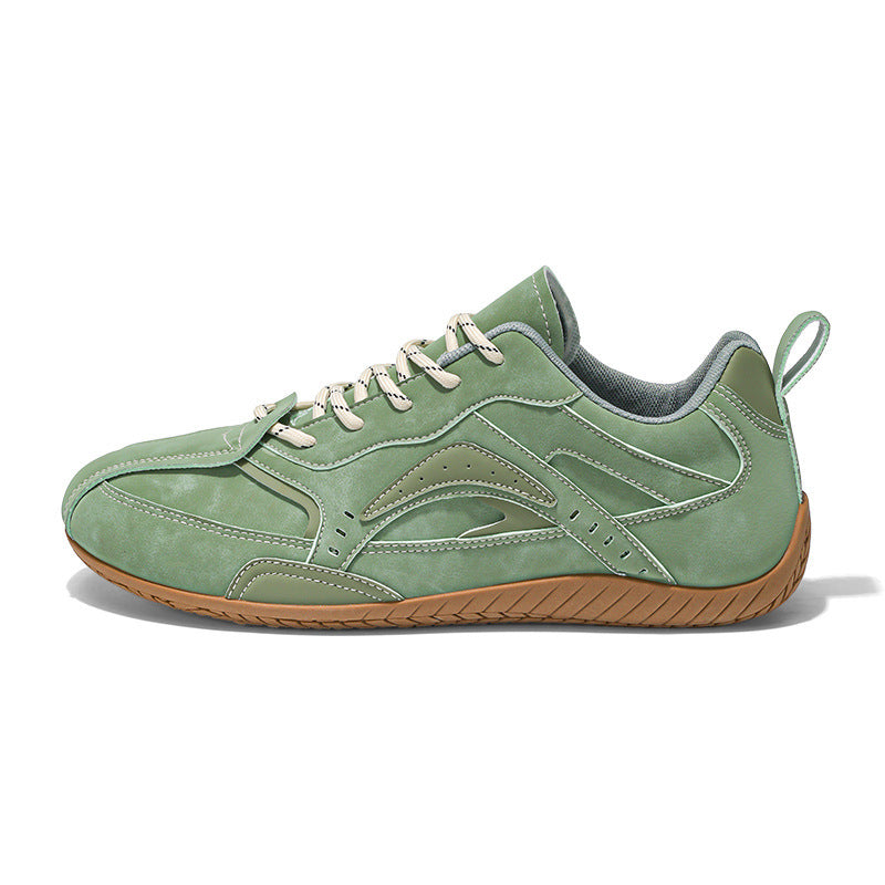 Unisex light suede look sneakers with padded comfort insole and grip rubber sole Mune Fashion