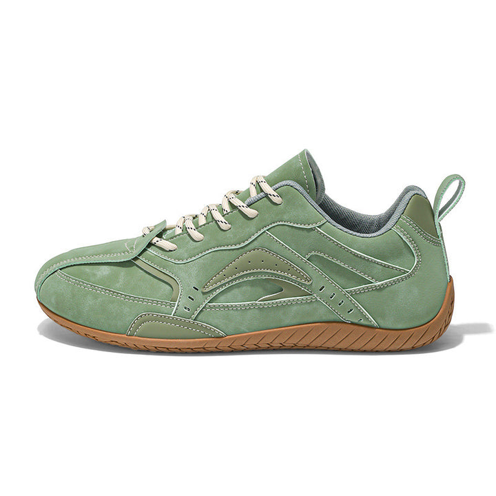 Unisex light suede look sneakers with padded comfort insole and grip rubber sole Mune Fashion
