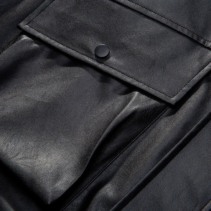 Men's overshirt field jacket in utility style with flap pockets and shirt collar Mune Fashion