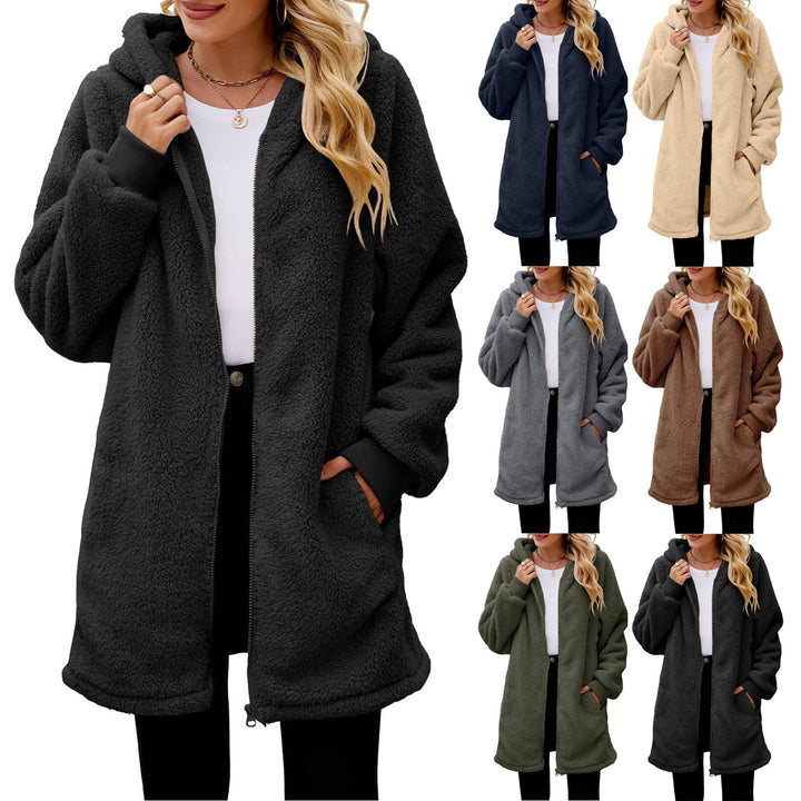 Ladies Cozy Teddy Fleece Jacket Mune Fashion
