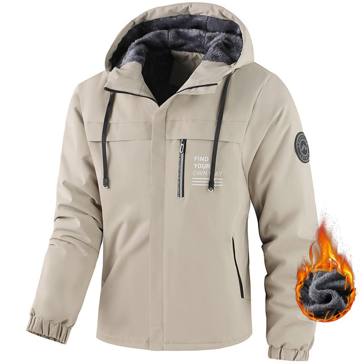 Men's Waterproof Transitional Jacket with Fleece Lining Mune Fashion
