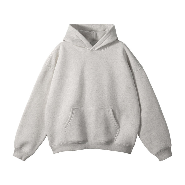 Unisex Simple Oversized Hoodie with Soft Fleece Inner Side and Deep Raglan Seam Mune Fashion