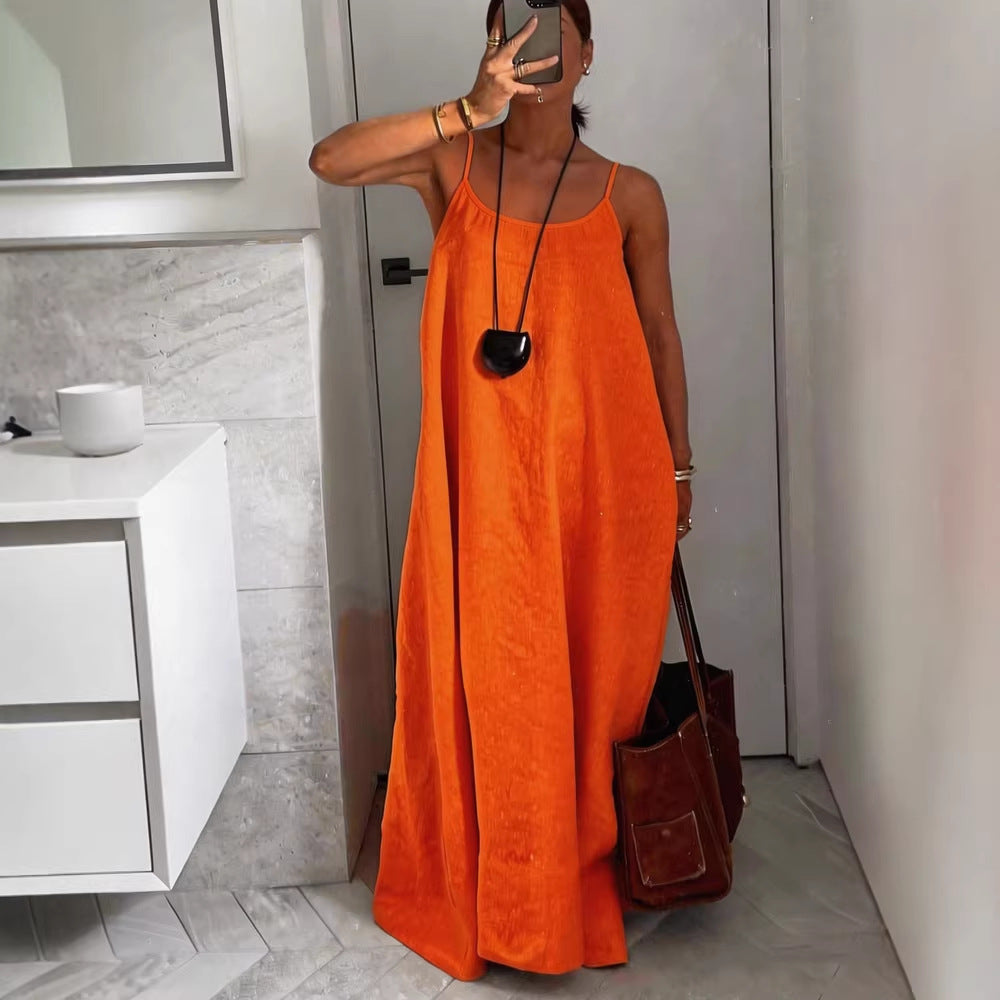 Ladies Lightweight Summer Dress with Deep Neckline Mune Fashion