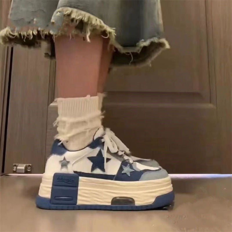 Women Platform Sneakers with Star Design Mune Fashion