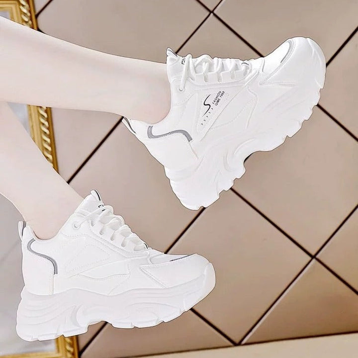 Women's Chunky Sneakers with breathable mesh surface and cushioning sole Mune Fashion