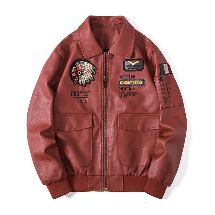 Men's Fashion Bomber Jacket with Embroidered Details Mune Fashion
