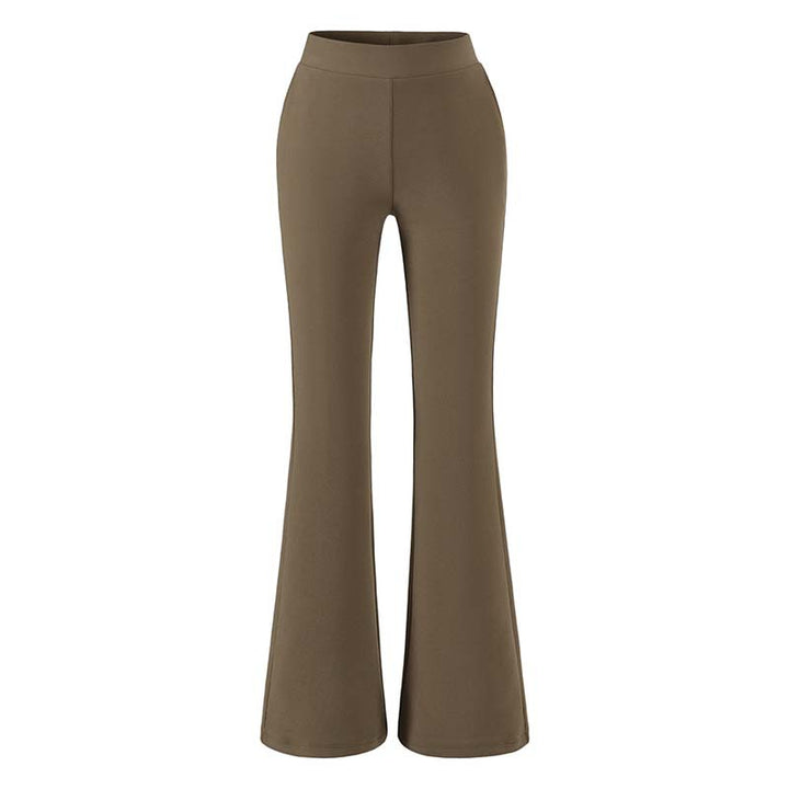 Women high-waisted stretch flared pants with wide bootcut cut Mune Fashion