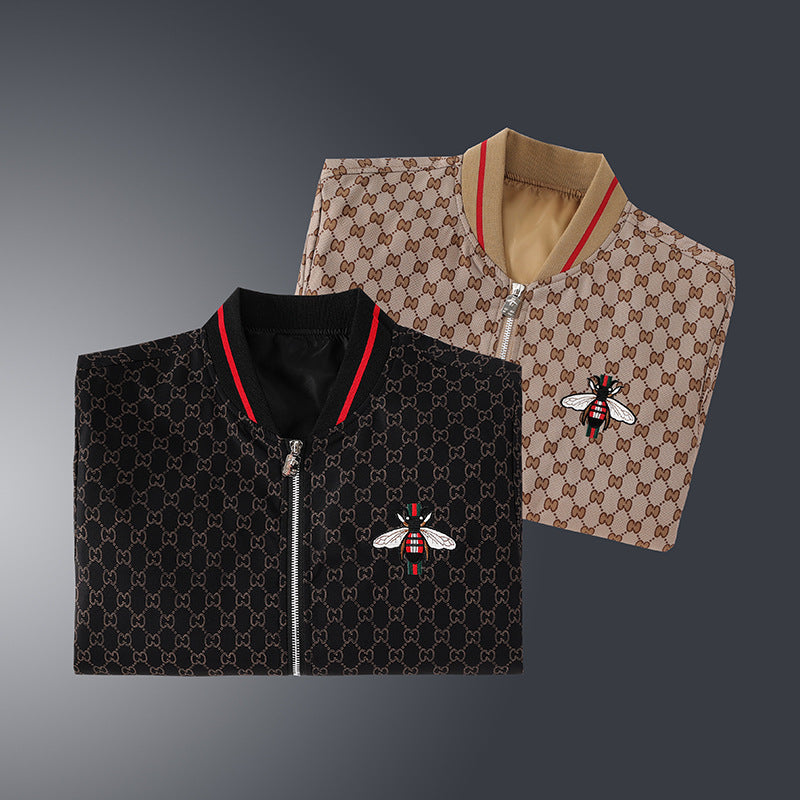 Men's Stylish Transitional Jacket with Graphic Pattern Mune Fashion