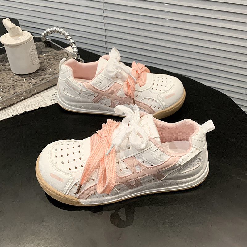 Women's Comfortable Casual Sneakers with Breathable Surface Texture and Flexible Sole Mune Fashion