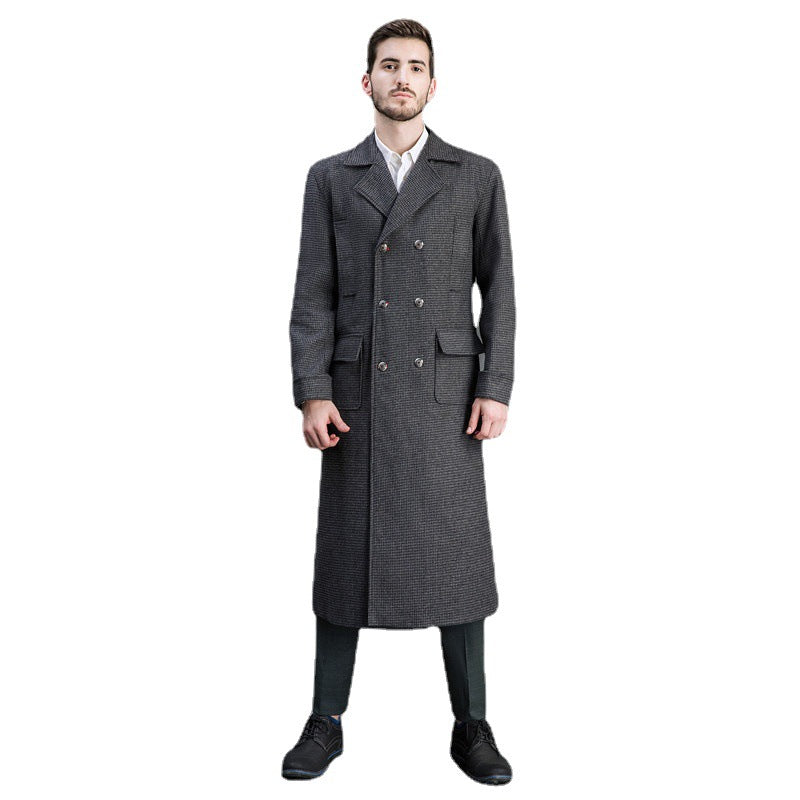 Men's Double-Breasted Coat Mune Fashion